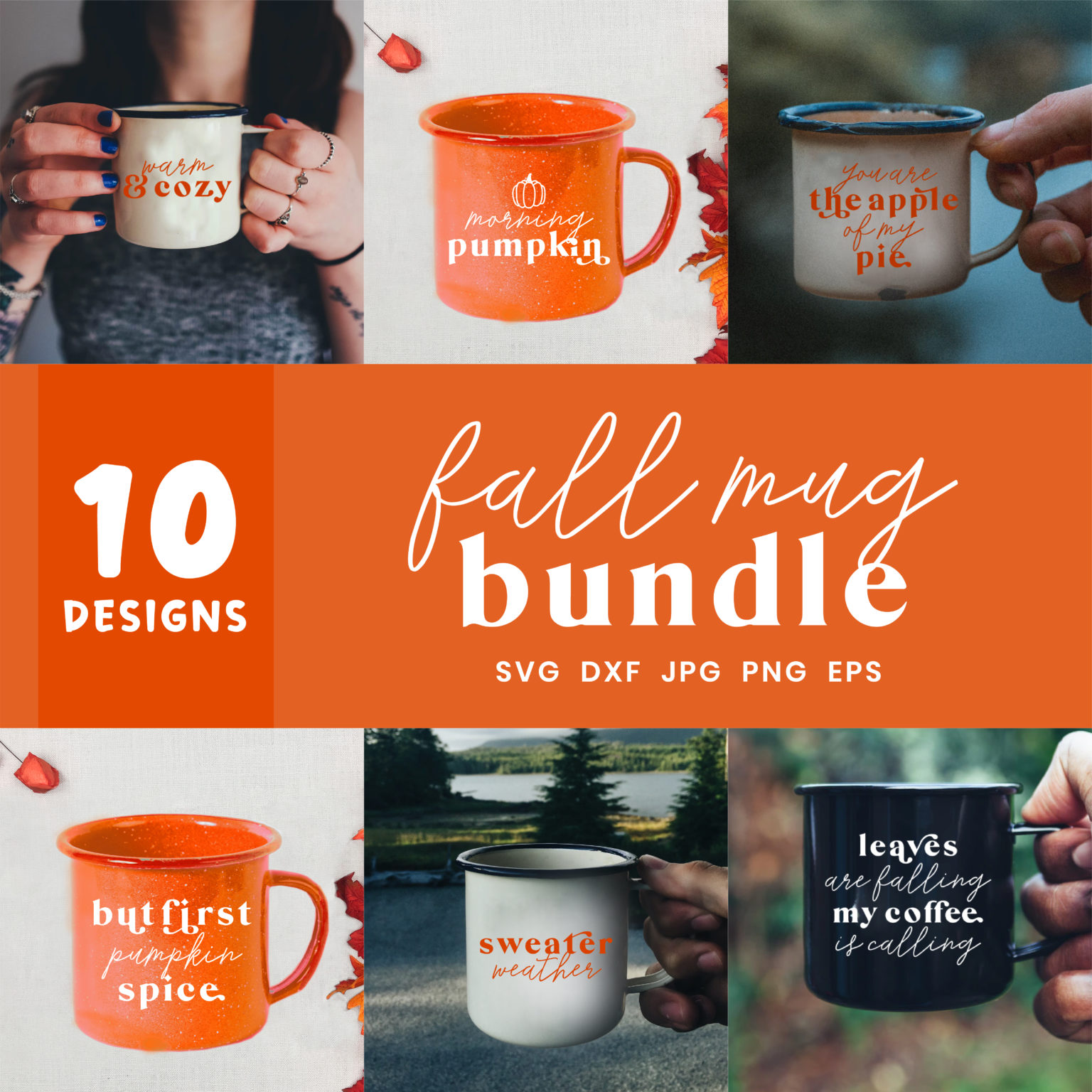 Fall Mug Bundle   Crafty Cutter SVG